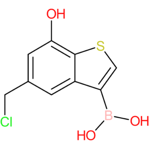5-(chloromethyl)-7-hydroxybenzothiophene-3-boronic acid