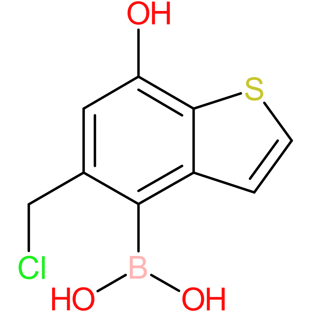 5-(chloromethyl)-7-hydroxybenzothiophene-4-boronic acid