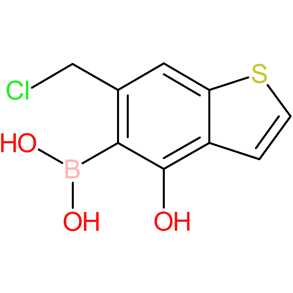6-(chloromethyl)-4-hydroxybenzothiophene-5-boronic acid