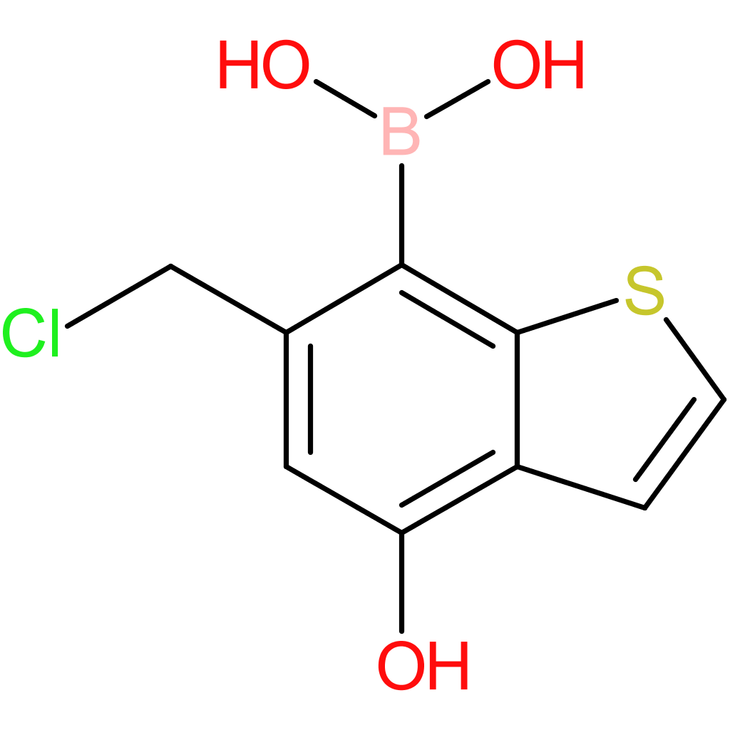 6-(chloromethyl)-4-hydroxybenzothiophene-7-boronic acid