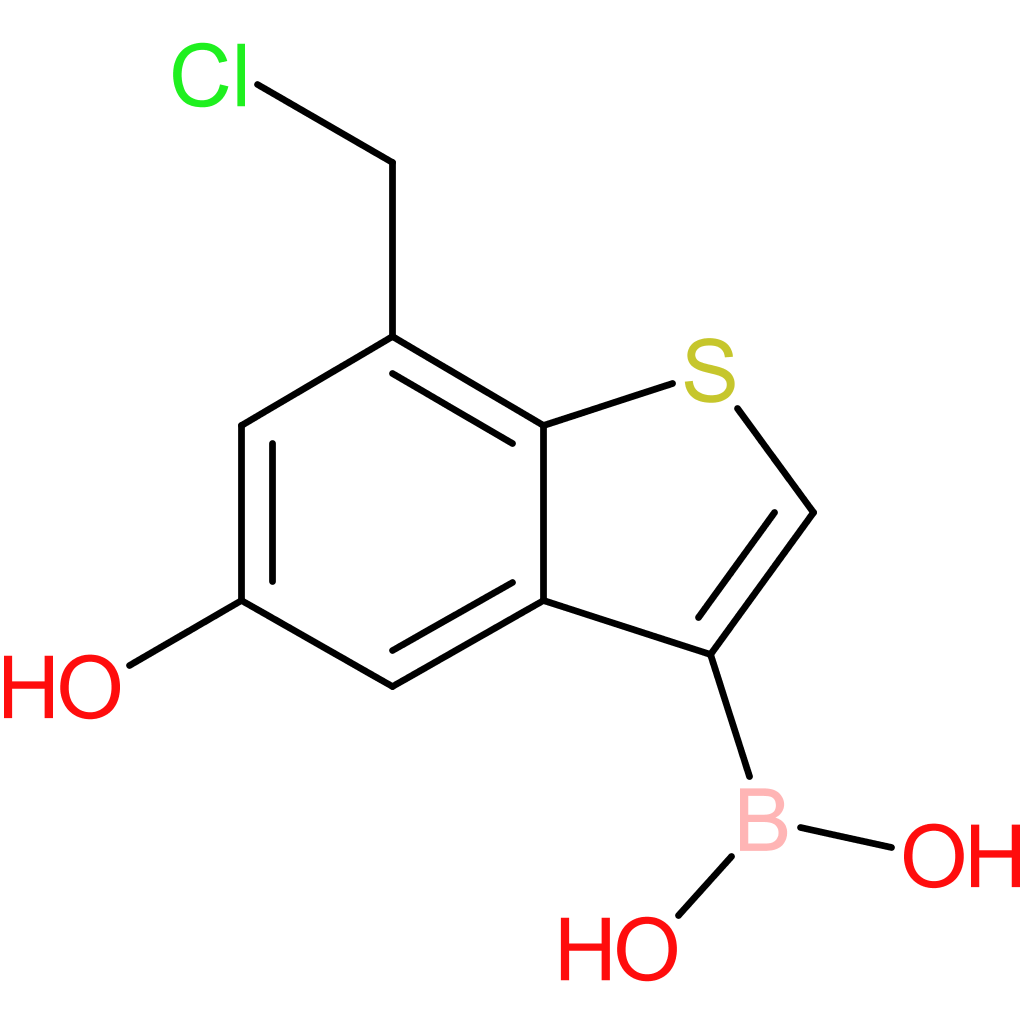7-(chloromethyl)-5-hydroxybenzothiophene-3-boronic acid