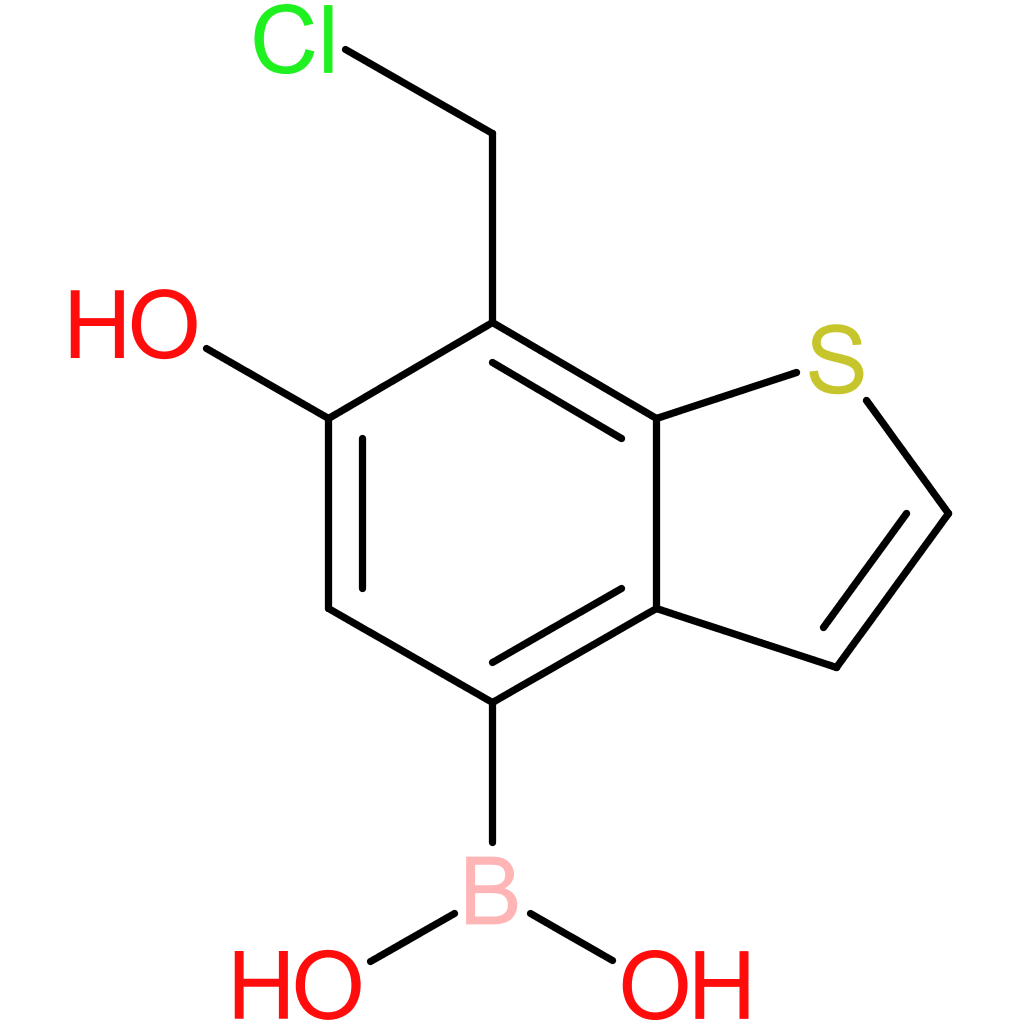 7-(chloromethyl)-6-hydroxybenzothiophene-4-boronic acid