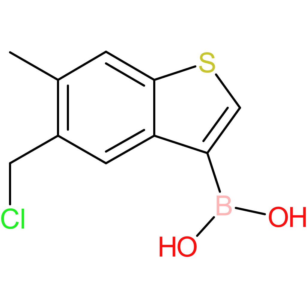 5-(chloromethyl)-6-methylbenzothiophene-3-boronic acid