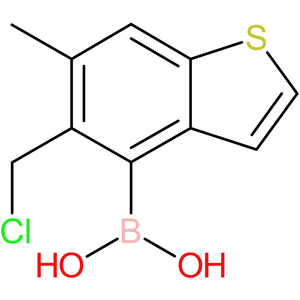 5-(chloromethyl)-6-methylbenzothiophene-4-boronic acid