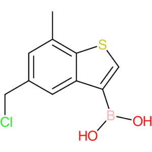 5-(chloromethyl)-7-methylbenzothiophene-3-boronic acid
