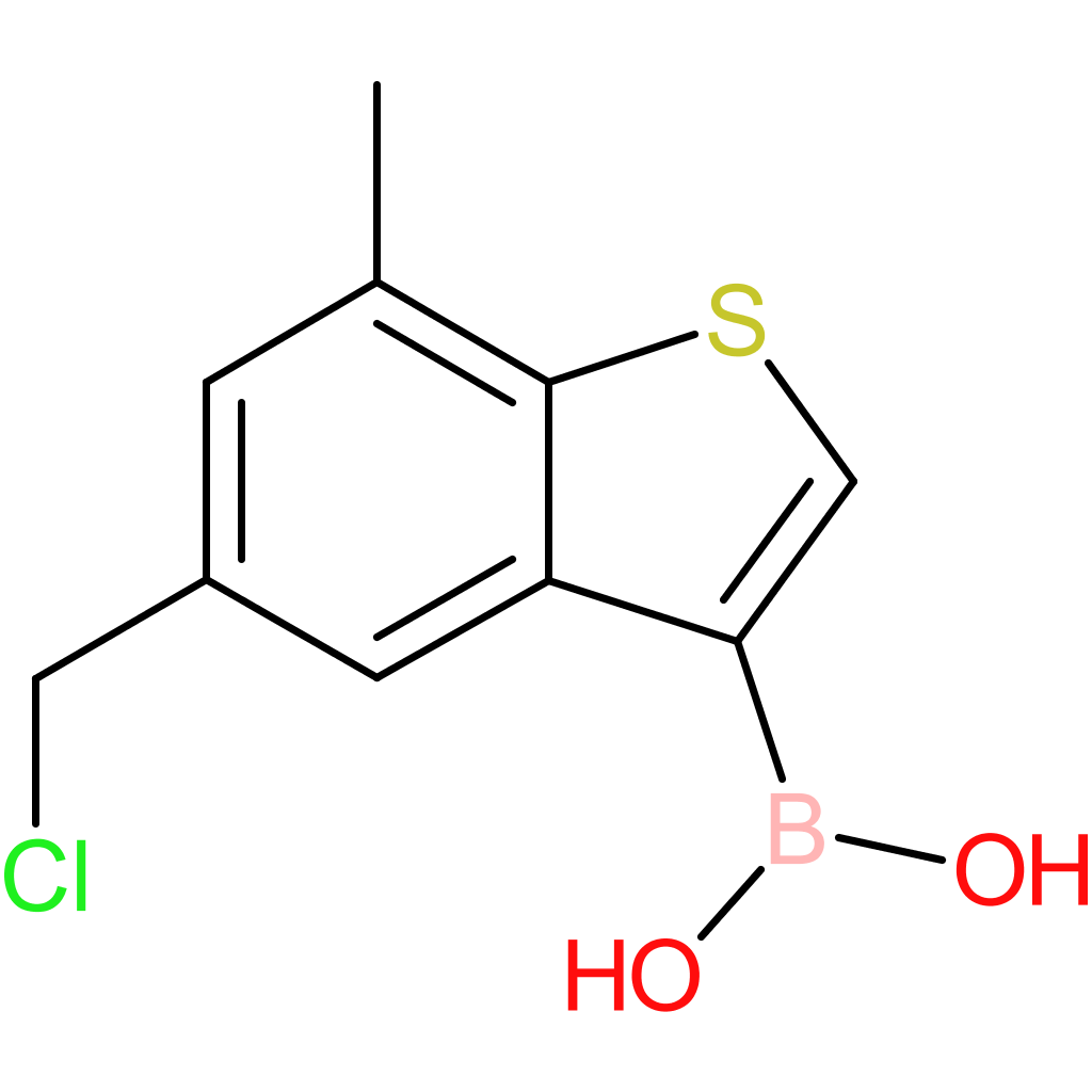 5-(chloromethyl)-7-methylbenzothiophene-3-boronic acid