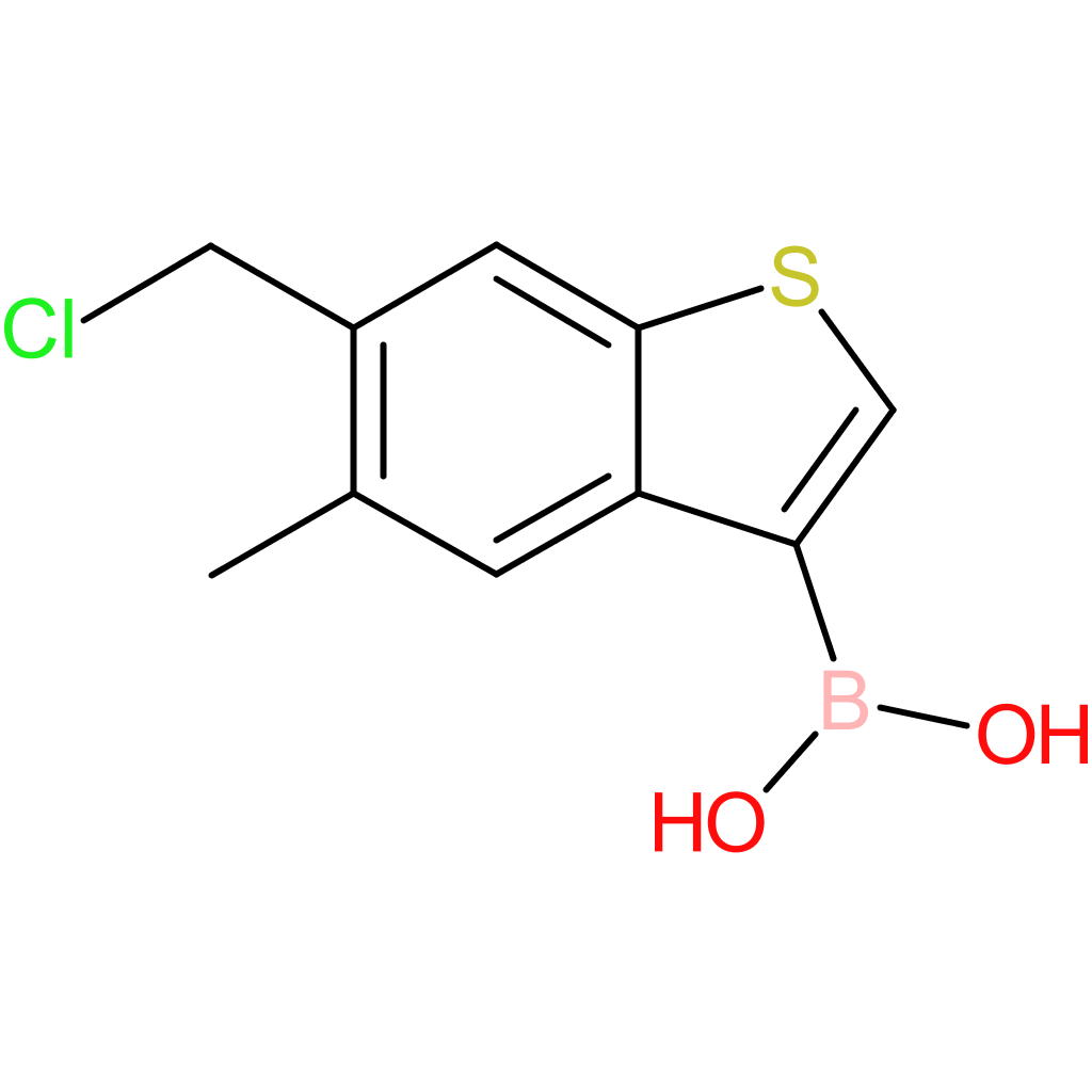 6-(chloromethyl)-5-methylbenzothiophene-3-boronic acid