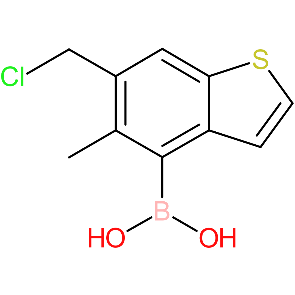 6-(chloromethyl)-5-methylbenzothiophene-4-boronic acid