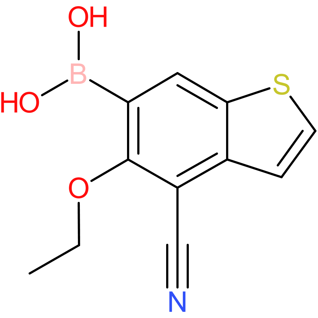4-cyano-5-ethoxybenzothiophene-6-boronic acid