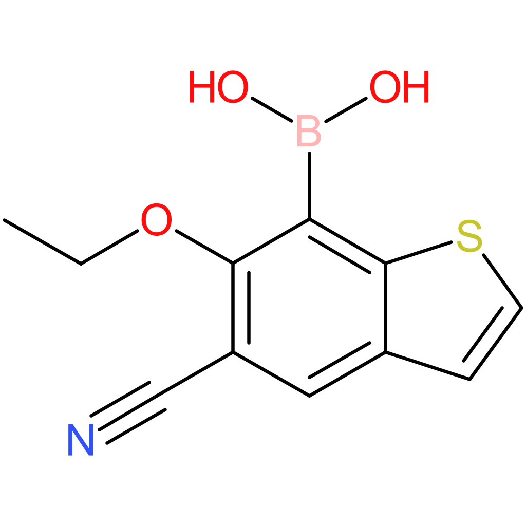5-cyano-6-ethoxybenzothiophene-7-boronic acid