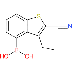 2-cyano-3-ethylbenzothiophene-4-boronic acid