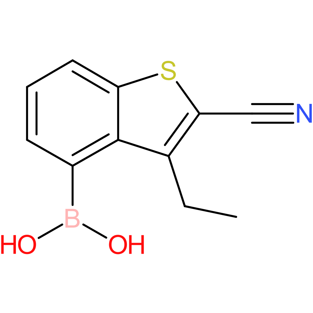 2-cyano-3-ethylbenzothiophene-4-boronic acid