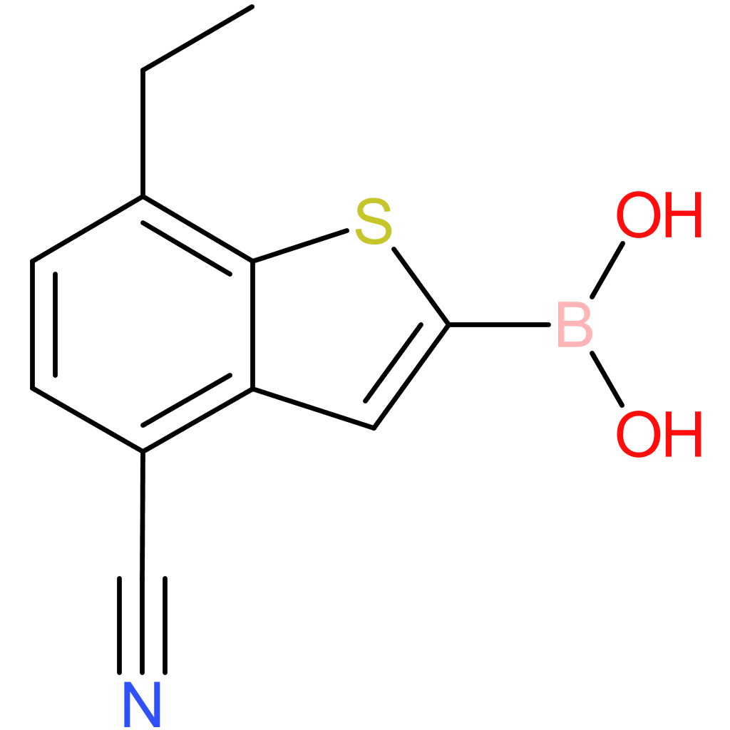 4-cyano-7-ethylbenzothiophene-2-boronic acid