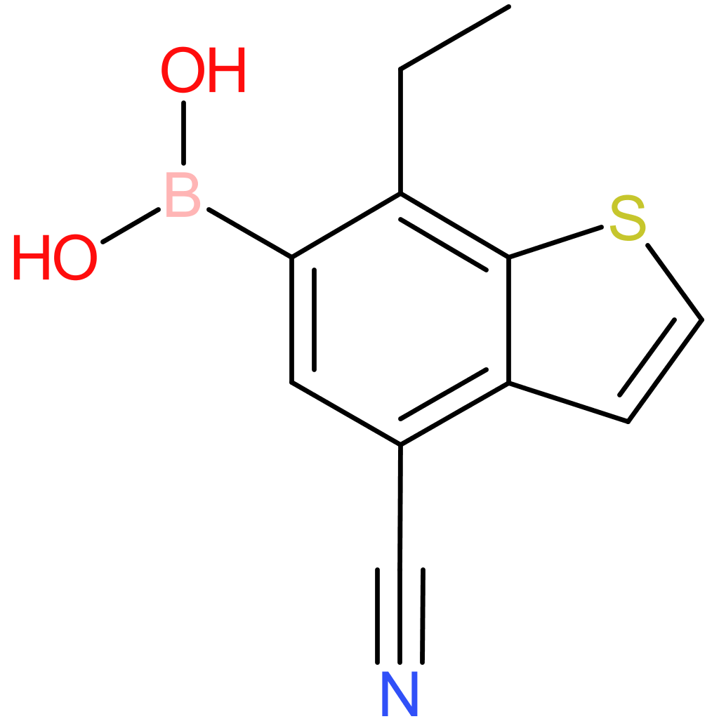 4-cyano-7-ethylbenzothiophene-6-boronic acid