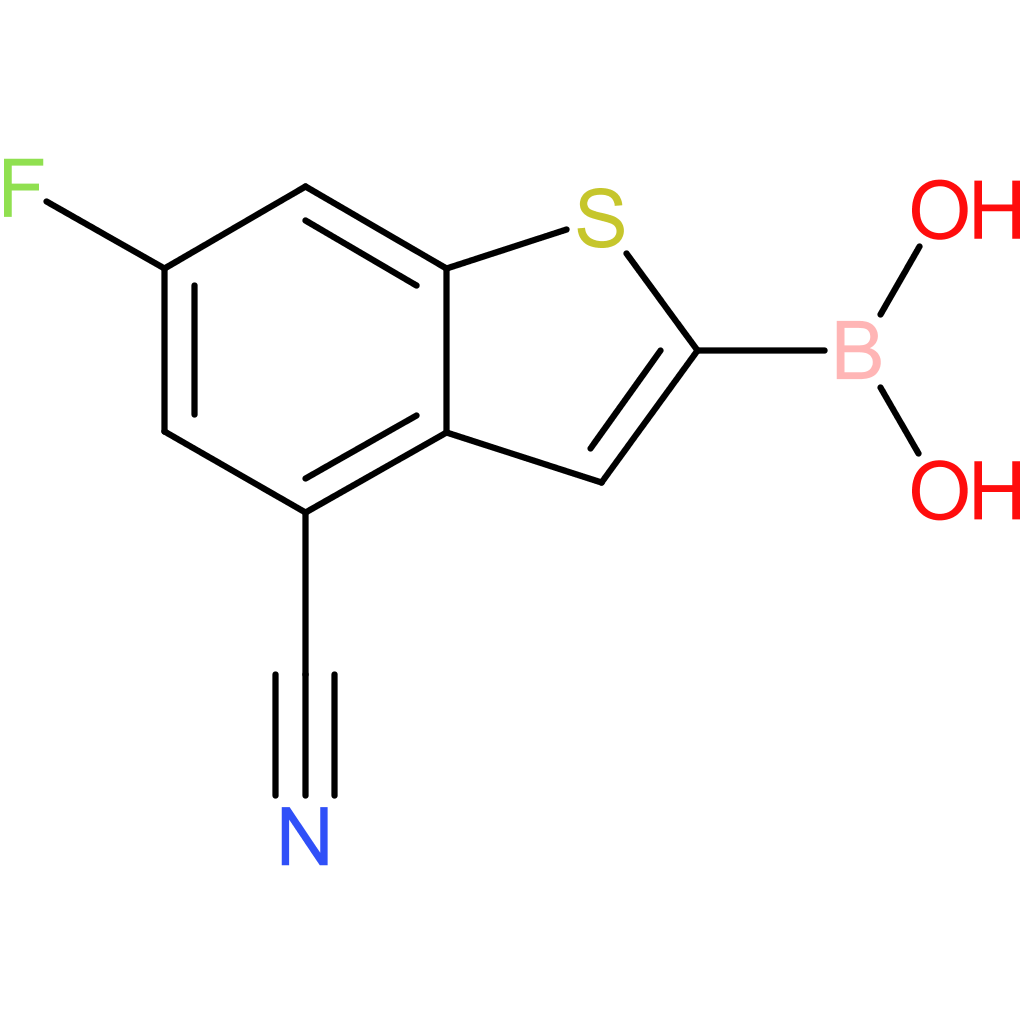 4-cyano-6-fluorobenzothiophene-2-boronic acid