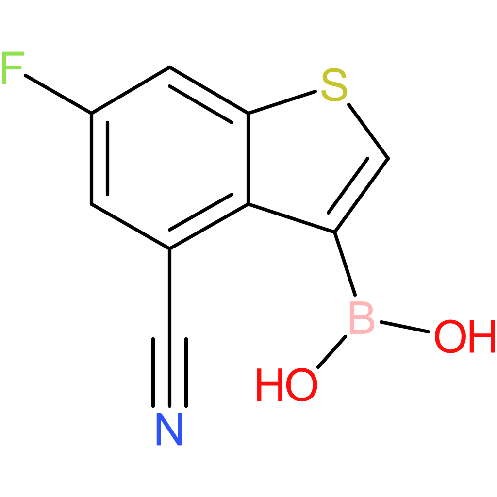 4-cyano-6-fluorobenzothiophene-3-boronic acid