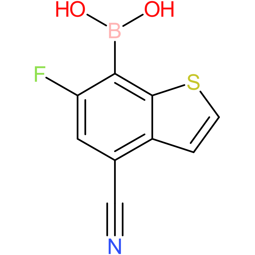 4-cyano-6-fluorobenzothiophene-7-boronic acid