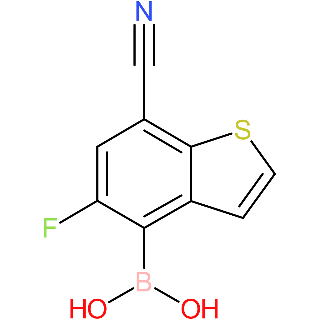 7-cyano-5-fluorobenzothiophene-4-boronic acid