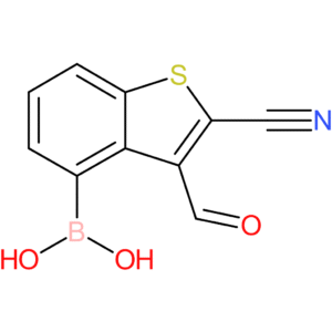 2-cyano-3-formylbenzothiophene-4-boronic acid