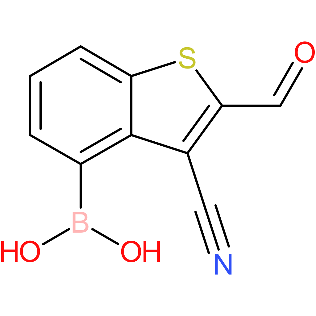 3-cyano-2-formylbenzothiophene-4-boronic acid