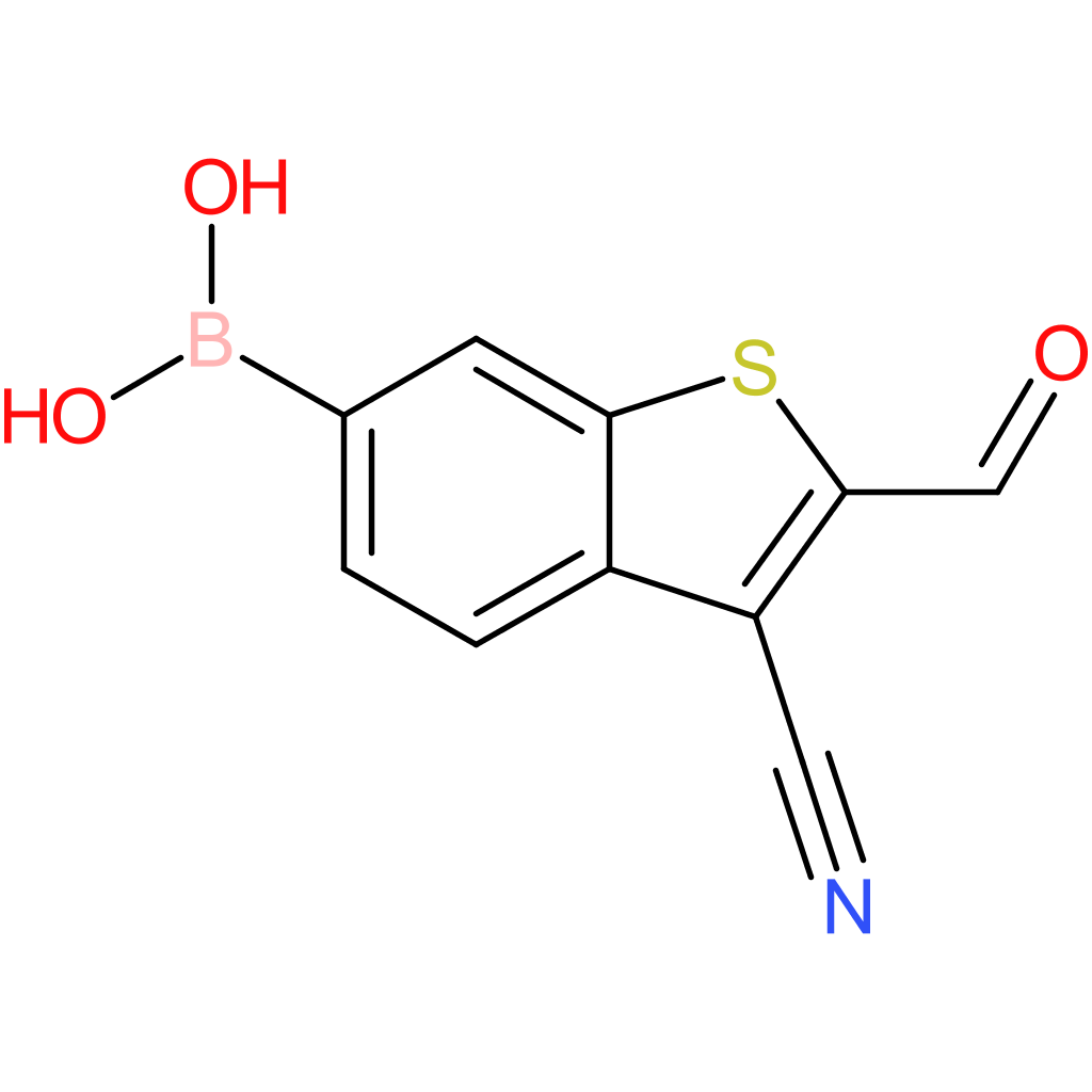 3-cyano-2-formylbenzothiophene-6-boronic acid