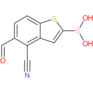 4-cyano-5-formylbenzothiophene-2-boronic acid