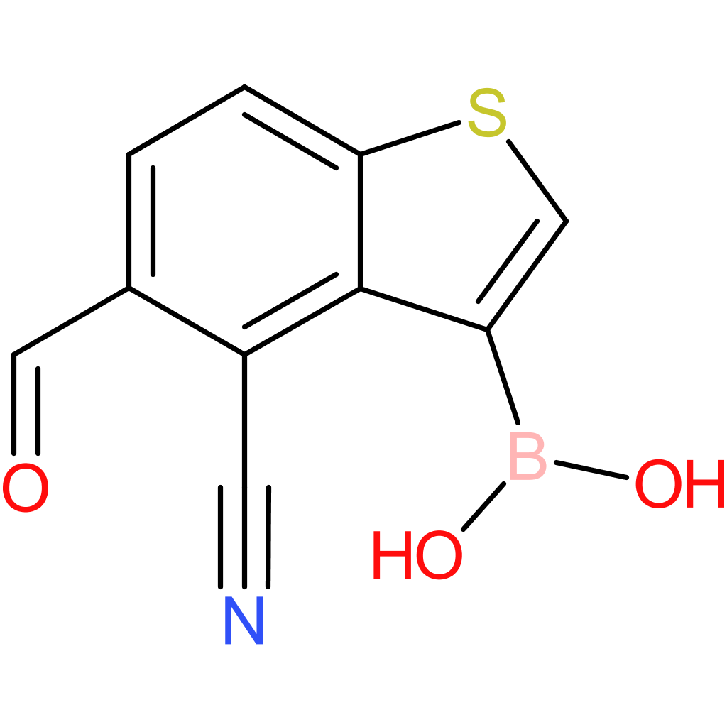4-cyano-5-formylbenzothiophene-3-boronic acid