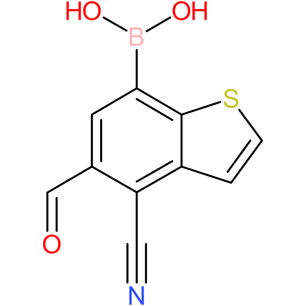 4-cyano-5-formylbenzothiophene-7-boronic acid