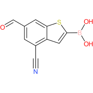4-cyano-6-formylbenzothiophene-2-boronic acid