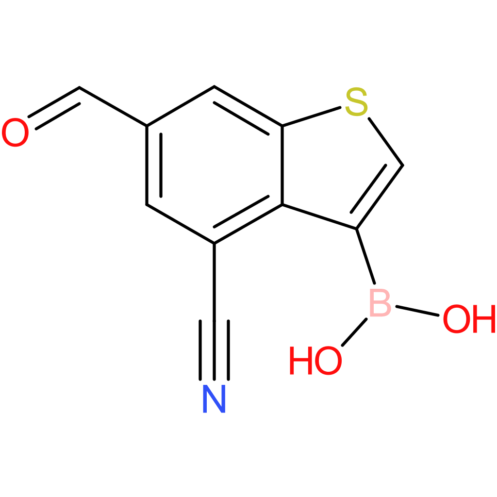 4-cyano-6-formylbenzothiophene-3-boronic acid