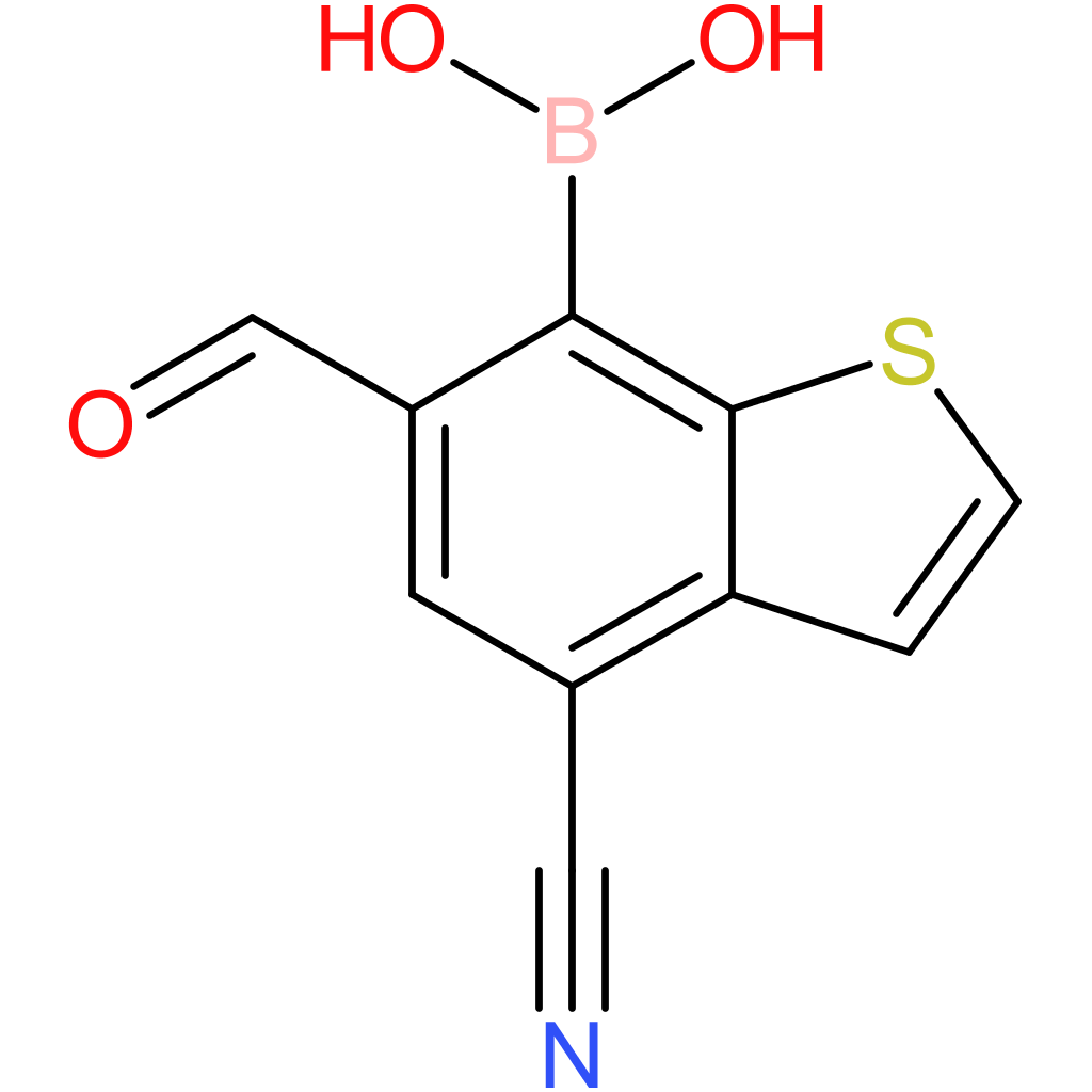 4-cyano-6-formylbenzothiophene-7-boronic acid