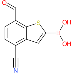 4-cyano-7-formylbenzothiophene-2-boronic acid