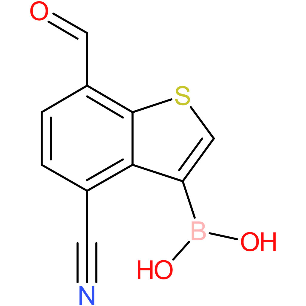 4-cyano-7-formylbenzothiophene-3-boronic acid