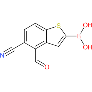 5-cyano-4-formylbenzothiophene-2-boronic acid
