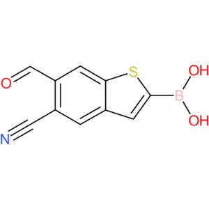 5-cyano-6-formylbenzothiophene-2-boronic acid