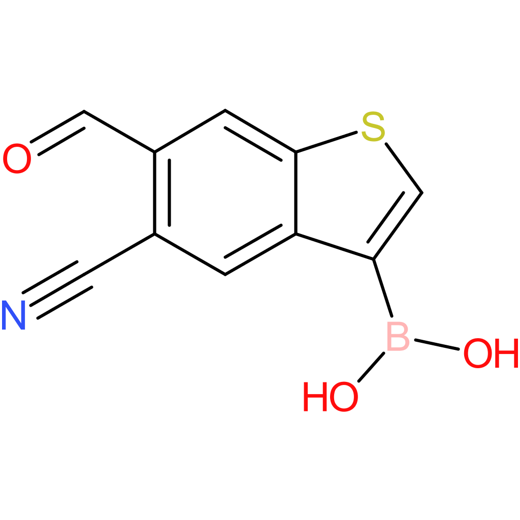 5-cyano-6-formylbenzothiophene-3-boronic acid