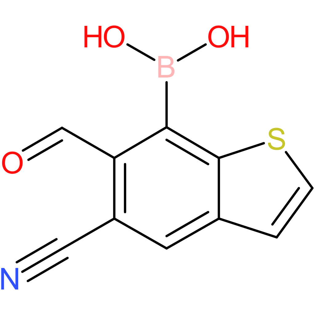 5-cyano-6-formylbenzothiophene-7-boronic acid