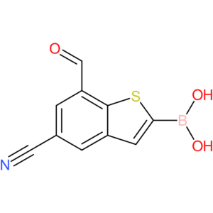 5-cyano-7-formylbenzothiophene-2-boronic acid