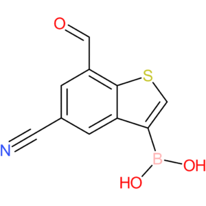 5-cyano-7-formylbenzothiophene-3-boronic acid