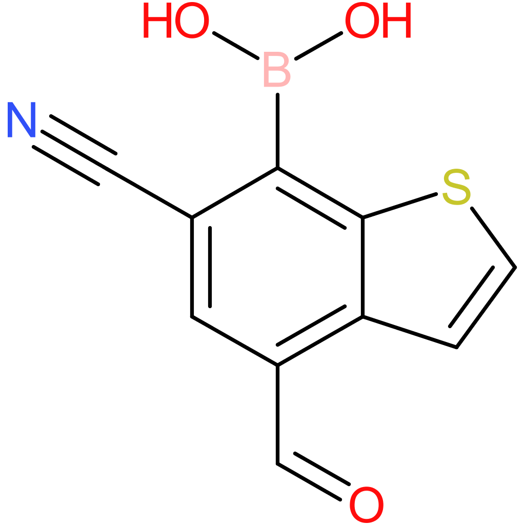 6-cyano-4-formylbenzothiophene-7-boronic acid