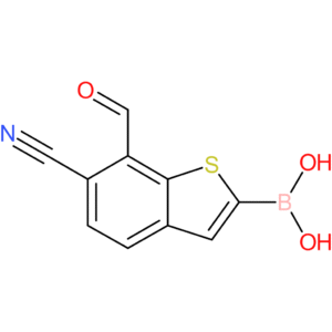 6-cyano-7-formylbenzothiophene-2-boronic acid