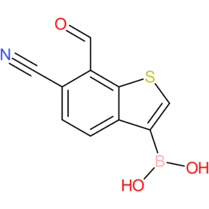6-cyano-7-formylbenzothiophene-3-boronic acid