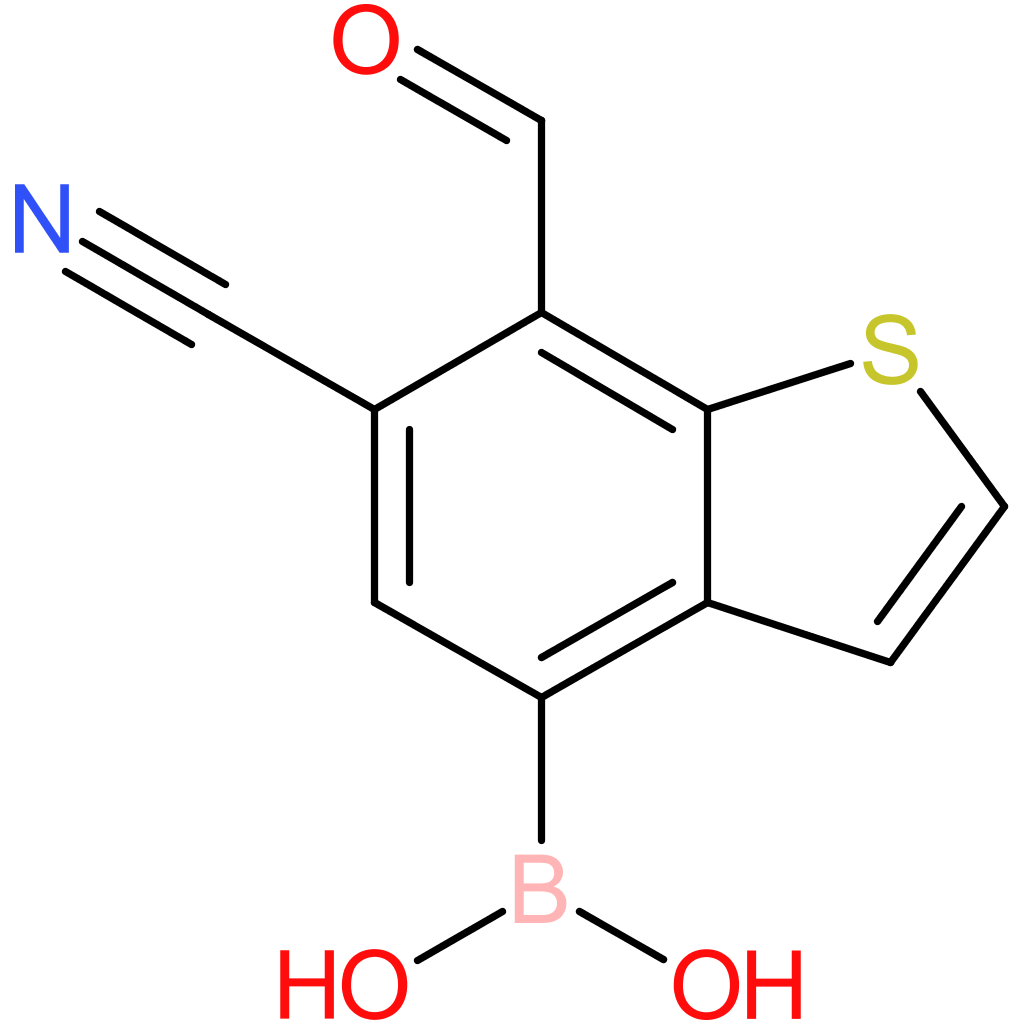 6-cyano-7-formylbenzothiophene-4-boronic acid