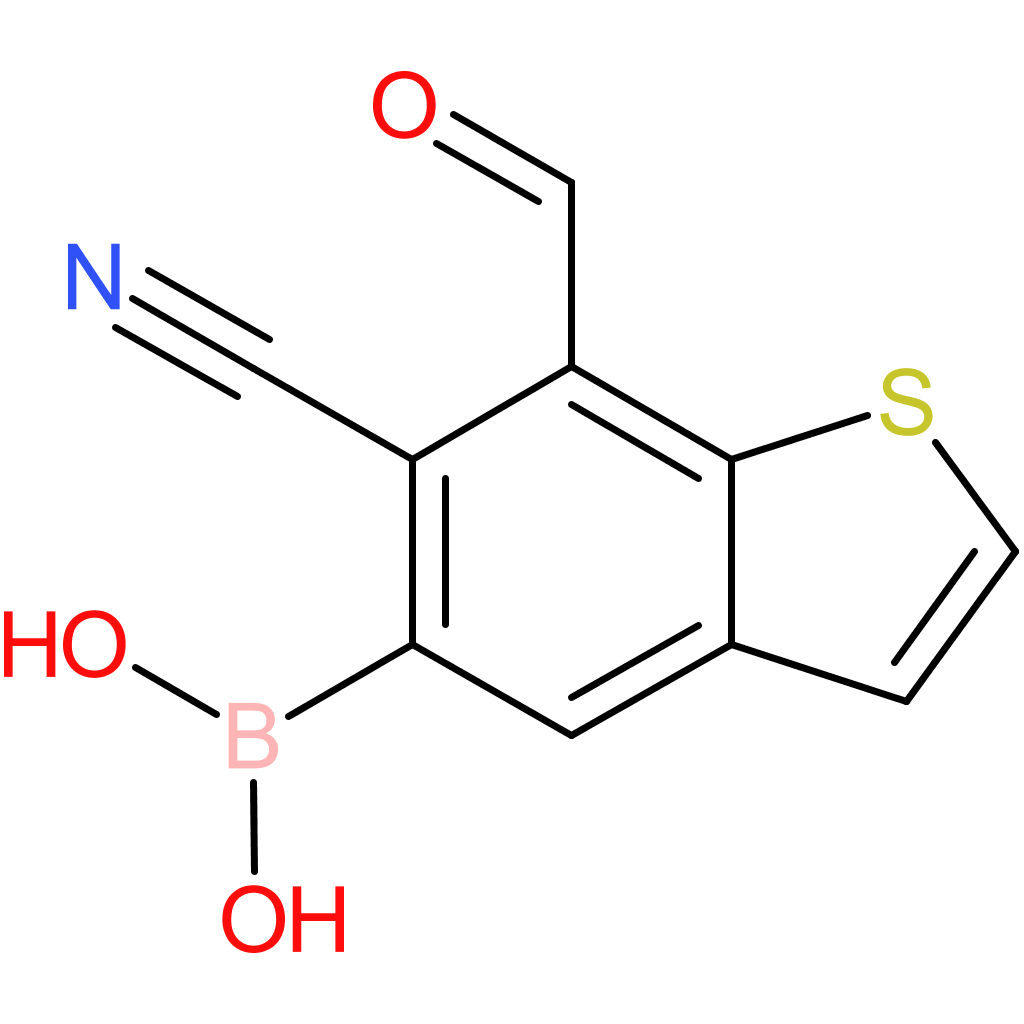 6-cyano-7-formylbenzothiophene-5-boronic acid