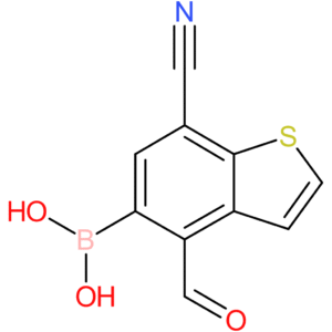 7-cyano-4-formylbenzothiophene-5-boronic acid