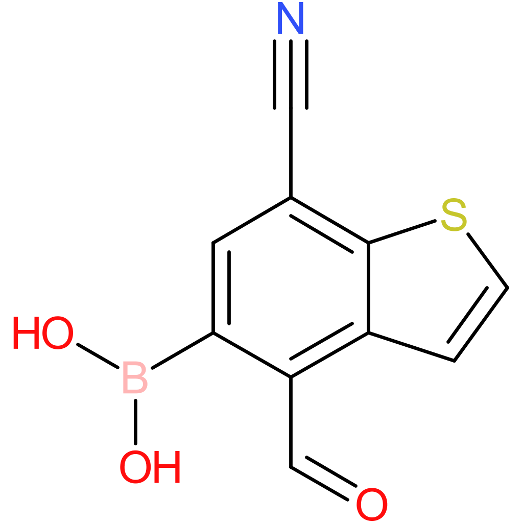 7-cyano-4-formylbenzothiophene-5-boronic acid