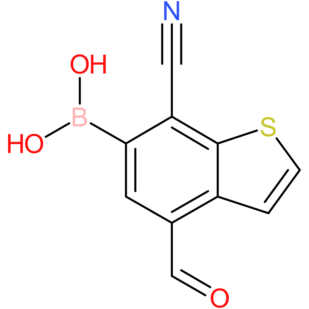 7-cyano-4-formylbenzothiophene-6-boronic acid