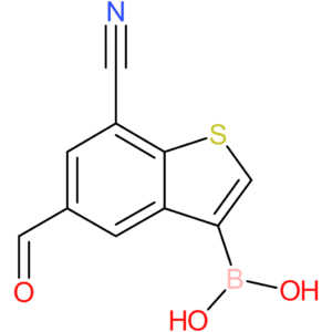 7-cyano-5-formylbenzothiophene-3-boronic acid