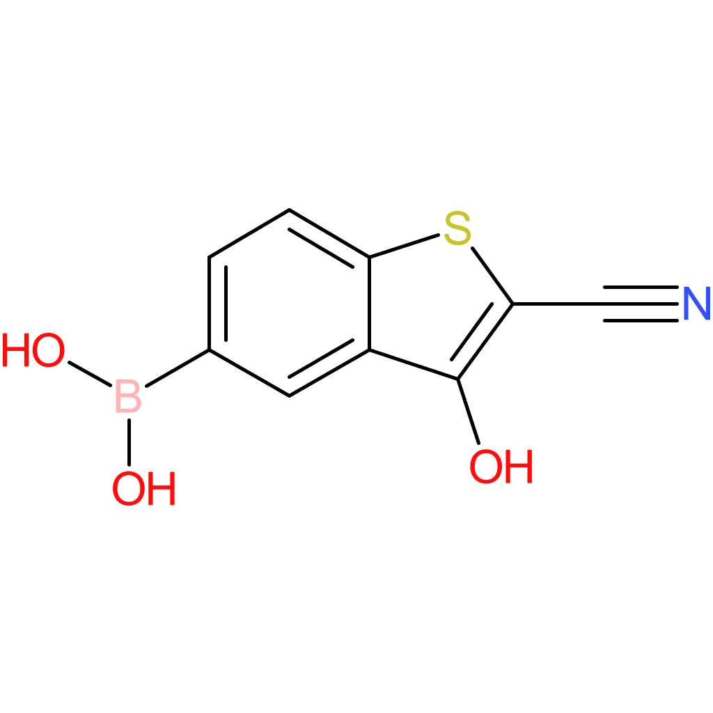 2-cyano-3-hydroxybenzothiophene-5-boronic acid