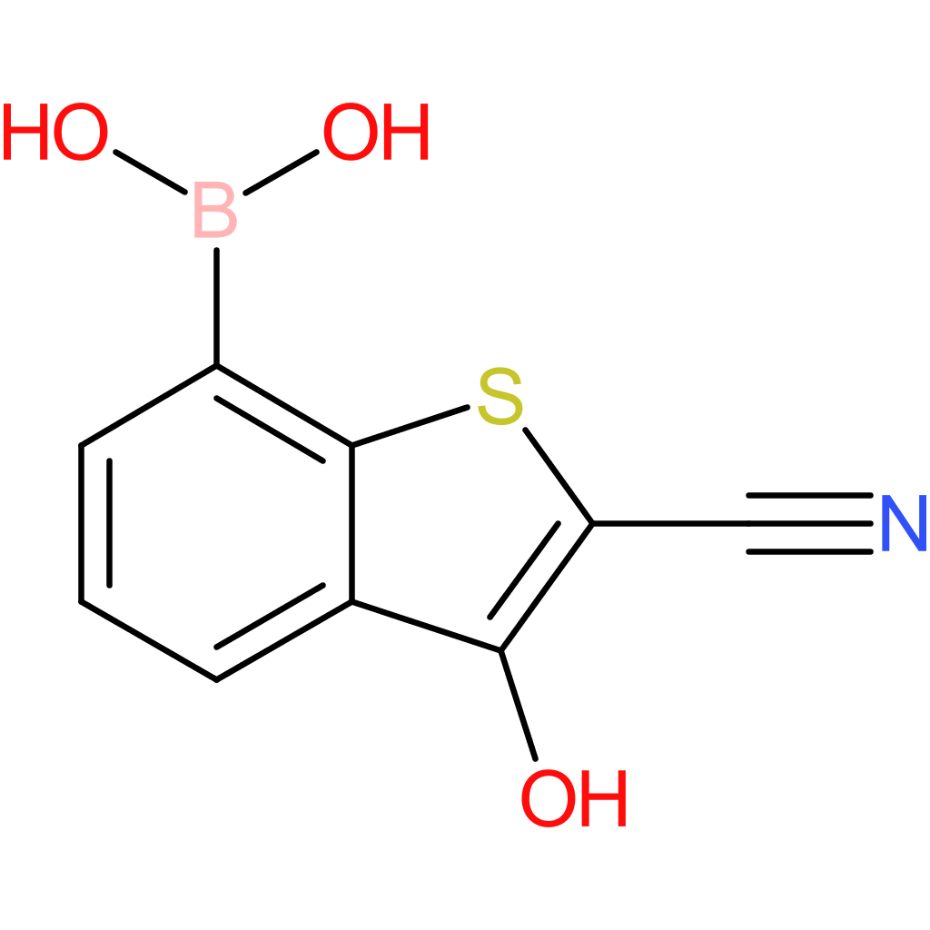 2-cyano-3-hydroxybenzothiophene-7-boronic acid